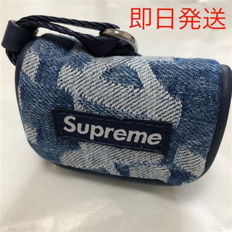 supreme jacquard denim airpod case.